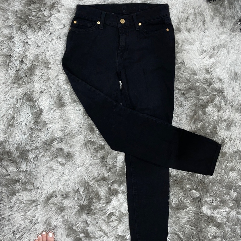 7 for all mankind black jeans